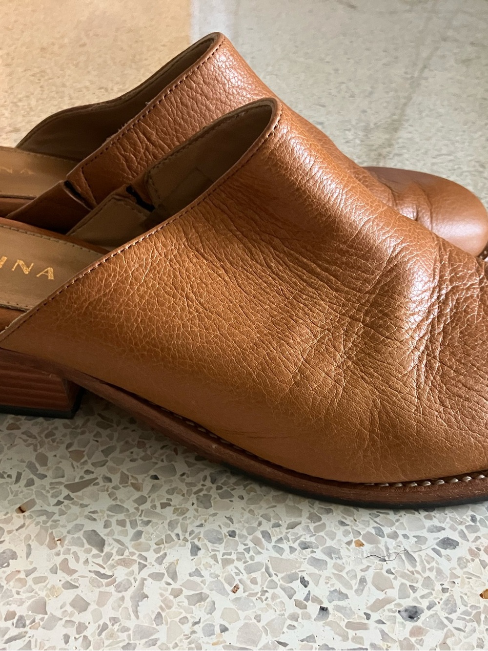 Patina/Portland Leather Tan Mules, Women’s size 9 - Picture 6 of 8